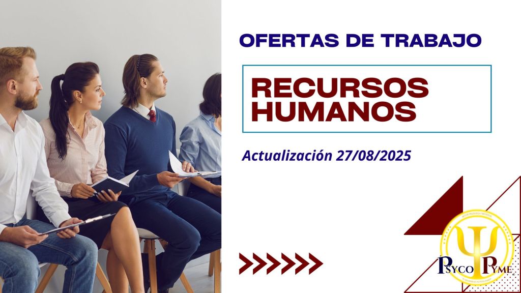 27-08-2025 | Empleos de Recursos Humanos